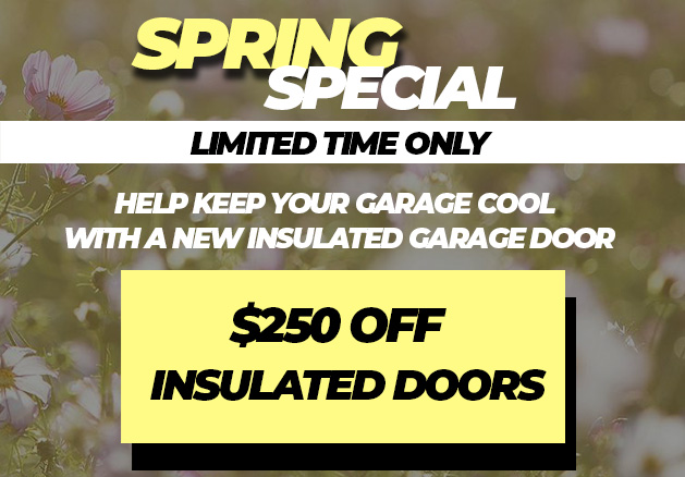 Garage Door Opener w/ continuous chain rail and one (1) remote installed for $595